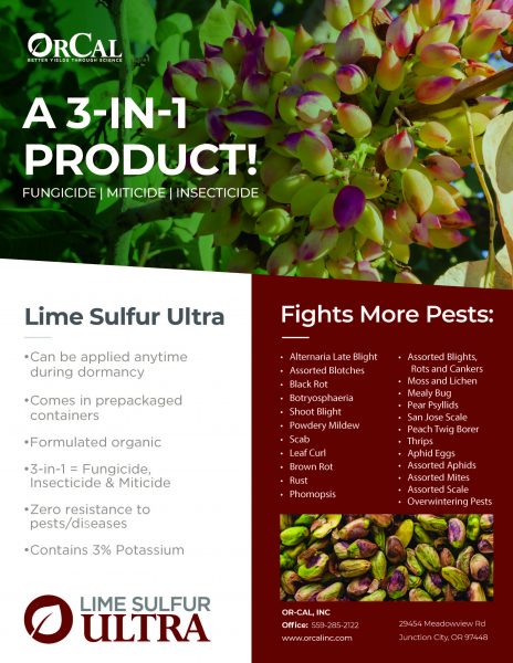 LIME SULFUR ULTRA | Miticide | Fungicide | Insecticide | ORCAL